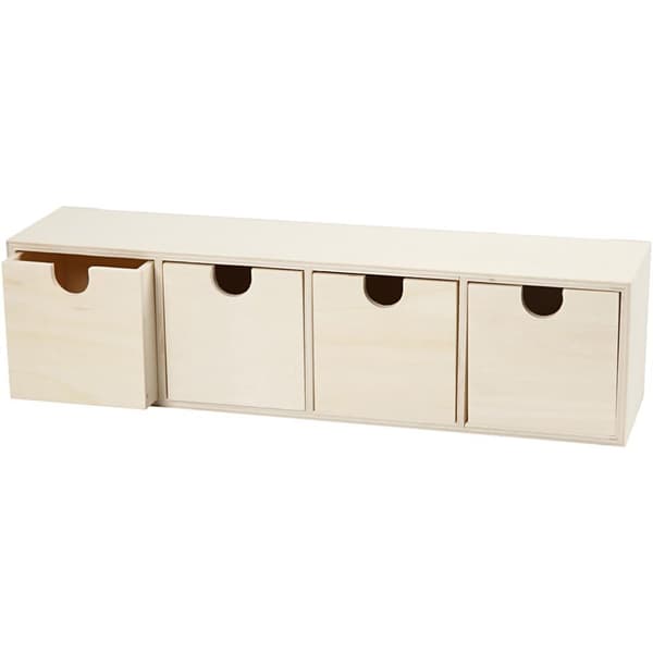 Byrå - Plywood - H: 9,2x34,7 cm - 1 st
