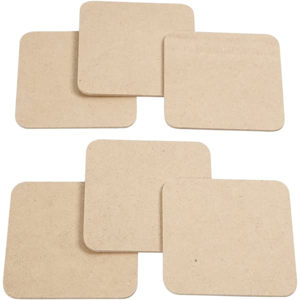 Bricka MDF - stl. 10x10 cm - 50 st