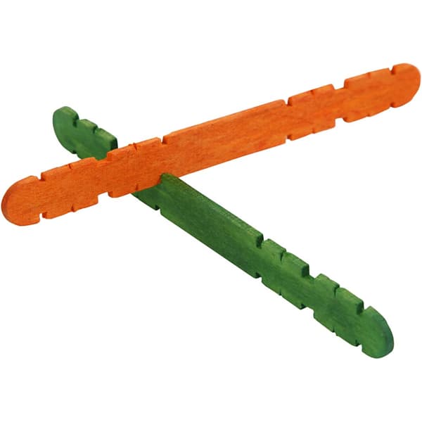 Konstruktionspinnar Trä - B:10mm - Mixade Färger - 1000 st