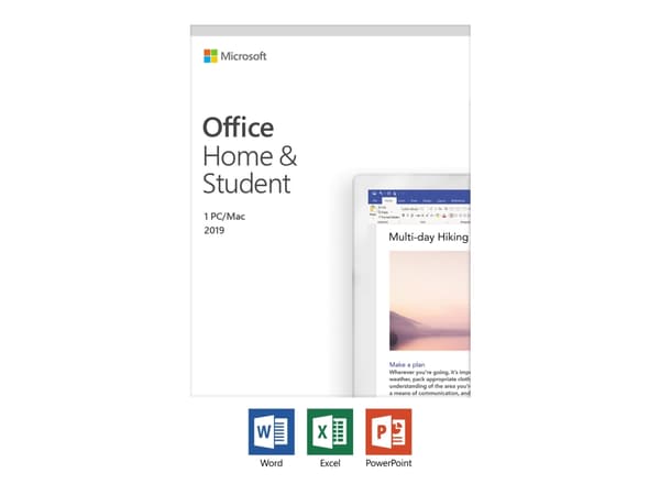 Microsoft Office Home and Student 2019, Office suite, 1 lisenssi(t), Englanti, 4000 MB, 4096 MB, 1600 MHz