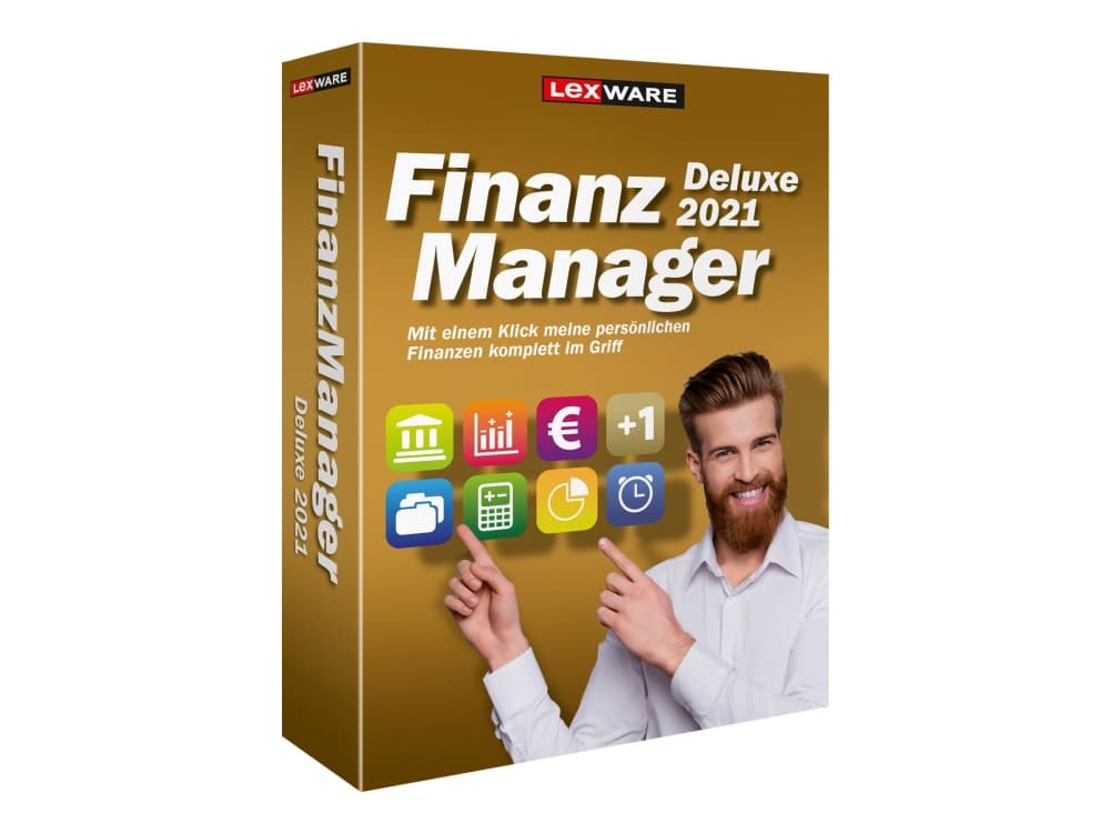 Lexware FinanzManager Deluxe 2021 - Bokspakke (1 år) - 2 lisenser - DVD - Win - Tysk