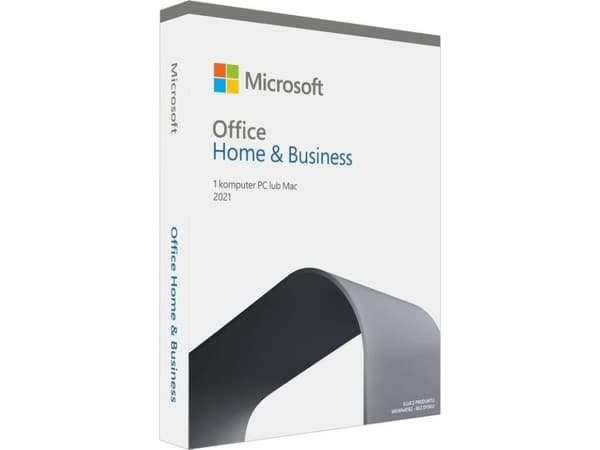 Microsoft Office Home & Business 2021 - Bokspakke - 1 PC/Mac - medieløs, P8 - Win, Mac - Engelsk - Eurosone