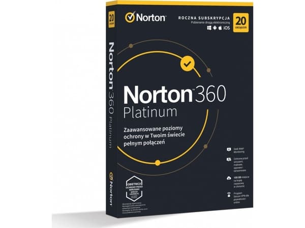 Norton 360 Platinum 20-enheter 12 måneder (21427517)