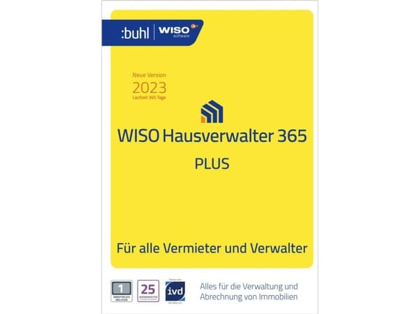 Finans-software WISO Hausverwalter 365 Plus Windows Årslicens, 1 licens
