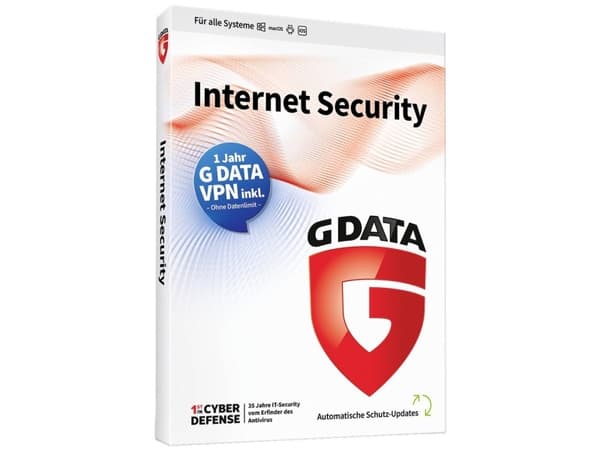 Antivirus, Sikkerhed G-Data Internet Security + VPN Sonderedition Android, iOS, Mac, Windows Årslicens, 3 licenser