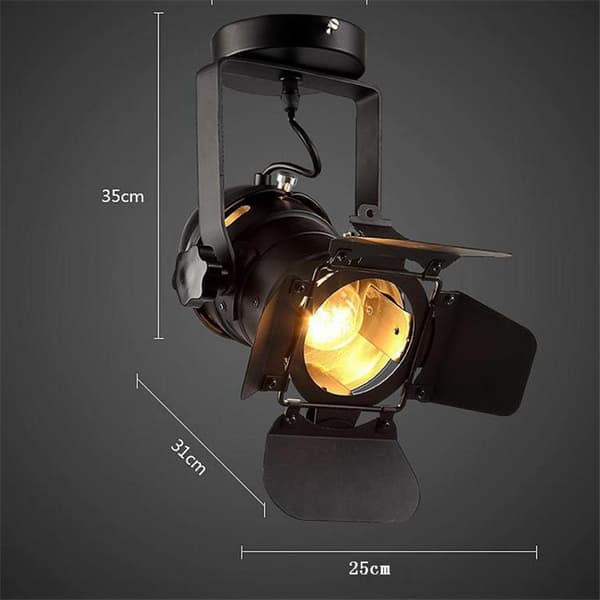 Mrosaa Retro Industriel LED Loftslampe E27 Pære Indendørs LED Lampe til Coffee Shop Tøjbutik Bar Kunstudstilling Studio