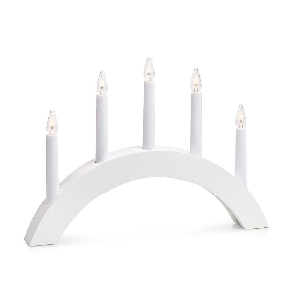 Adventsljusstake Atle Vit