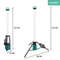 Miniatyrbillede 3 af 3: VONROC Arbejdslampe - 76W - lygte | PRO | LED | Meget kraftig: 11.500 lumen| Metal stativ | Udstrålingsvinkel: 360°