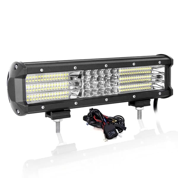 LED-arbetsljusstång, 9D-teknik, för offroad-bruk, 2x 4 tum 60W Utan Tråd