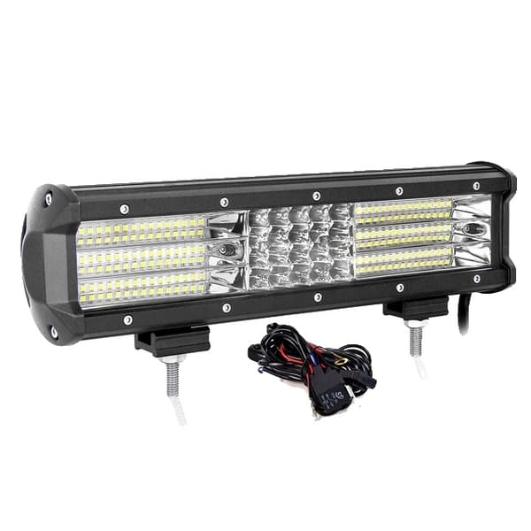 LED-arbetsljusstång, 9D-teknik, för offroad-bruk, 2x 4 tum 60W Utan Tråd