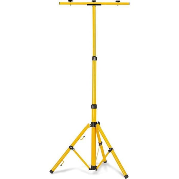 YUENFONG LED spotlight lamphållare - justerbar i höjdled - teleskopstativ - gul färg