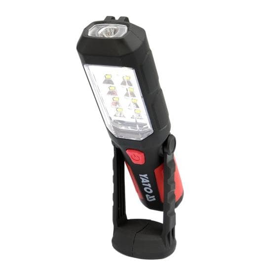 YATO WORKSHOP LAMPPU 2in1 LED MAGNETTI 3xAA PARISTOLLE 280 LUMENIA musta