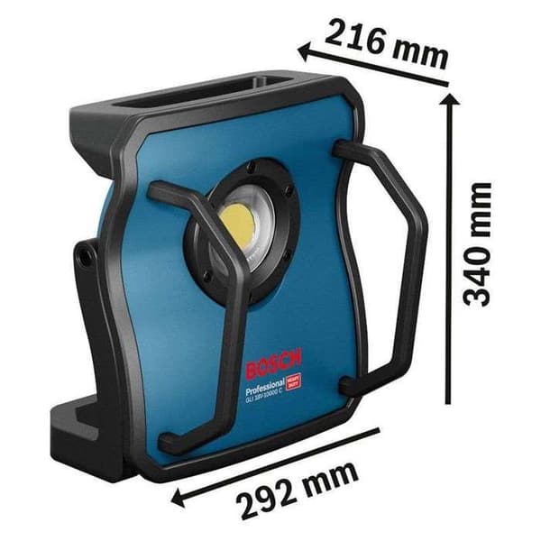 Trådlös byggstrålkastare GLI 18V-10000 C - BOSCH - 0601446900 - Kraftfull LED - Armerat metallhölje