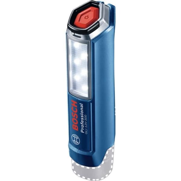 Bosch Professional GLI 12V-300 lampa utan batteri 6 lysdioder - 300 lumen - upp till 9 timmars belysning - 06014A1000