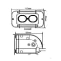 Miniatyrbild 4 av 4: Arbetslampa - CREE - 20W - 1720 Lumen - IP67 - 11,7 cm - Vinkel 40°