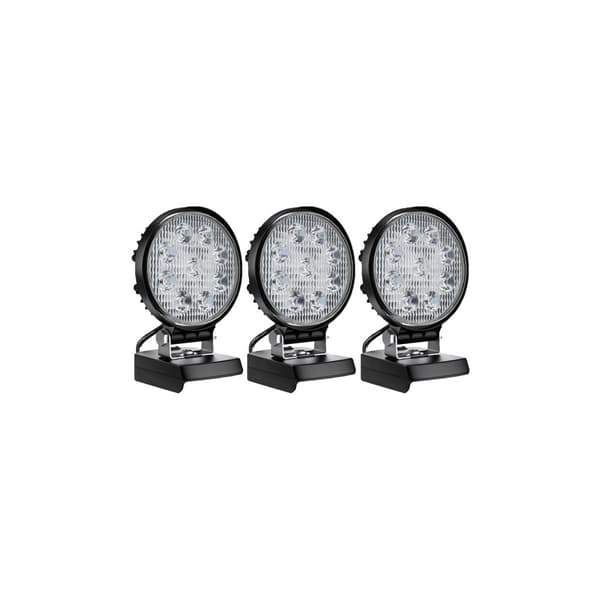 LED-työvalo, 2000 lumenin kirkkaus, 120°-140° säteen kulma,3 kpl LED-valoa
