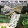 Miniatyrbild 2 av 4: INN Utomhussollampa 2400mAh byggprojektor solpanel 4 ljuslägen idealisk för campingarbete garageverkstad