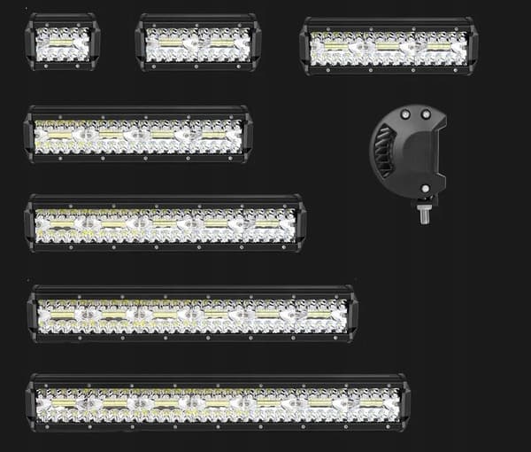 LED-PANEL ARBETSLAMPA 65 cm 540W 12 24V CREE LÅNGRÄCKANDE QUAD