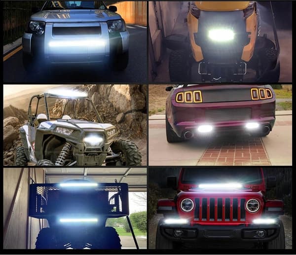 LED-LAMPA FÖR BIL TRAKTÖR LASTBIL 600W 53CM ARBET