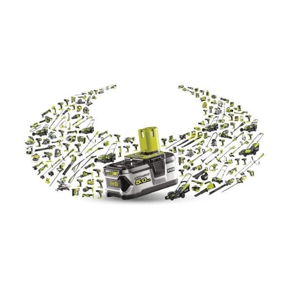 18V LED-strålkastare - 3 intensiteter: 1800 / 1100 / 500 lumen - 360° roterbart huvud - RYOBI RFD18-0