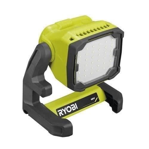 18V LED-strålkastare - 3 intensiteter: 1800 / 1100 / 500 lumen - 360° roterbart huvud - RYOBI RFD18-0