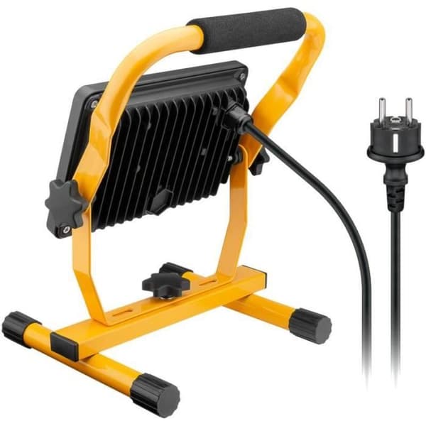 LED byggprojektor - GOOBAY - Med stativ - 50W - Gul och svart