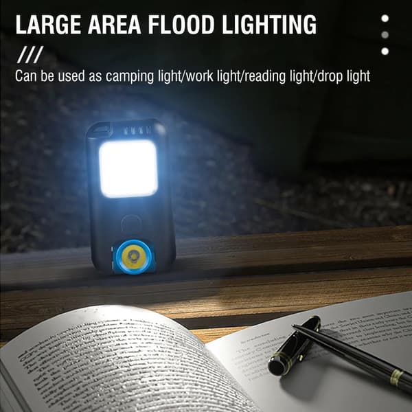 Keychain Light Hat Clip Pannlampa Utomhus Camping Lampor