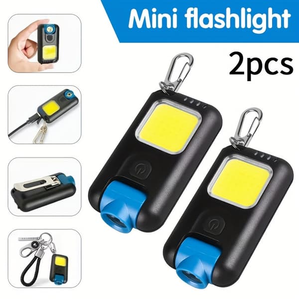 Keychain Light Hat Clip Pannlampa Utomhus Camping Lampor