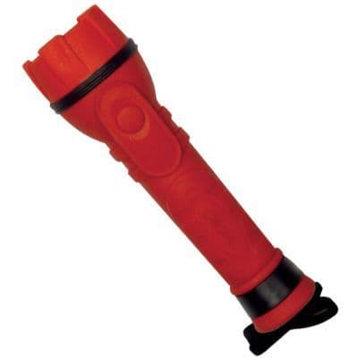 Ficklampa - Okänt märke - 7 lysdioder - Gummibeläggning - Rem