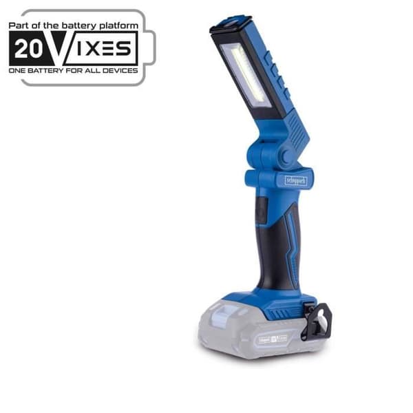 Sladdlös lampa C-WL20-X - 300lm max 6200K projektor/ficklampa - SCHEPPACH 20V IXES - utan batteri eller laddare