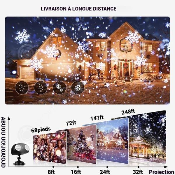 INN Lampe 100-240V IP65 LED-projektor Dynamisk hög upplösning Smart kontroll Professionellt skydd Enkel installation