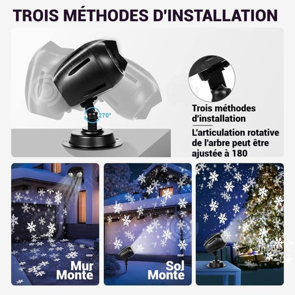 INN Lampe 100-240V IP65 LED-projektor Dynamisk hög upplösning Smart kontroll Professionellt skydd Enkel installation
