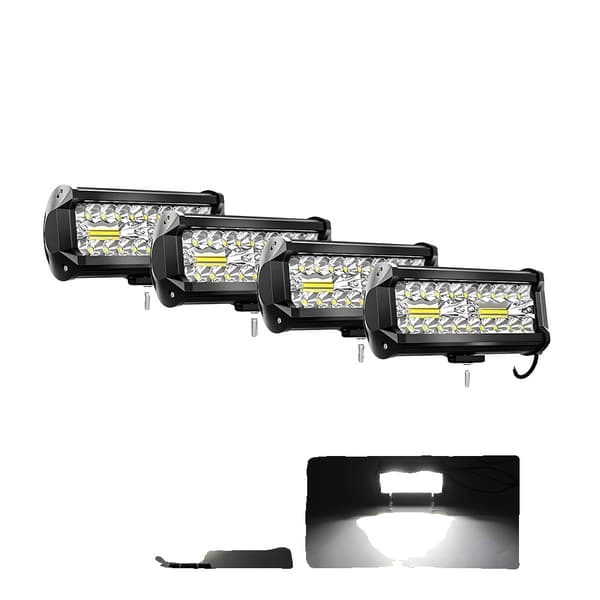 LED Ljuslist, 7 tum, 120W, Vattentät IP68,4PC  7tum