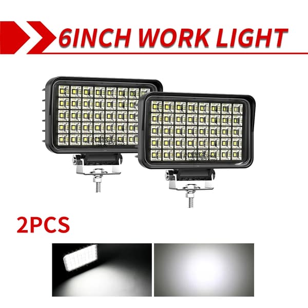 6 tuuman LED-työvalo, 200W teho, IP68 vesitiivis,2PC kanssa E9