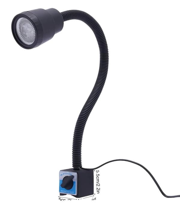 LED Arbetslampa, 5 W, 500-600 lm, Magnetisk Bas,svart
