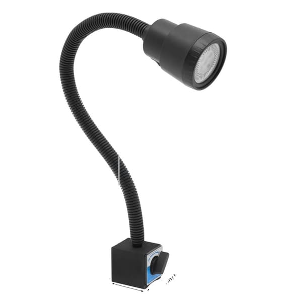 LED Arbetslampa, 600lm Ljusstyrka, Justerbar Gåsnacke,svart
