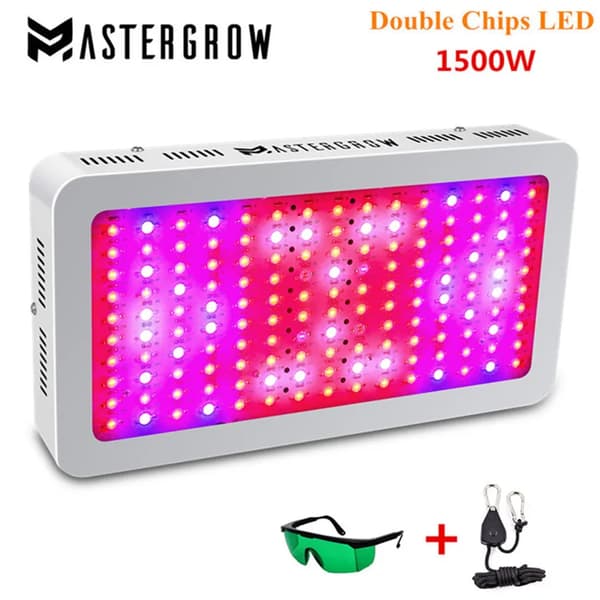 LED Växtlampa, Dubbelchips LED, Fullspektrum, Energisnål,1500W dubbel chip