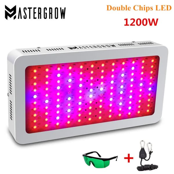 LED Växtlampa, Dubbelchips LED, Fullspektrum, Energisnål,1200W dubbel chip