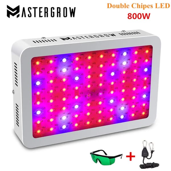 LED Växtlampa, Dubbelchips LED, Fullspektrum, Energisnål,800W dubbel chip