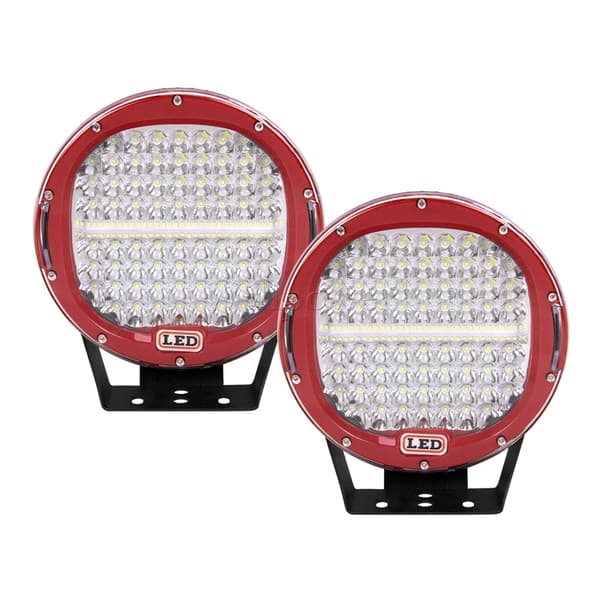 LED Arbetslampa, 6000K Färgtemperatur, IP67 Ingresskydd,Röd