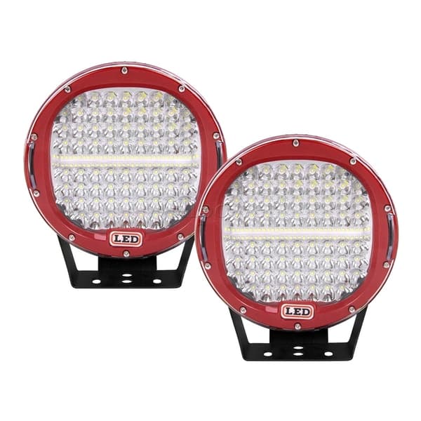 LED Arbetslampa, 6000K Färgtemperatur, IP67 Ingresskydd,Röd