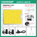 Miniatyrbild 2 av 2: LED-växtljus, kvantum solliknande fullspektrum, växtfabriker växthus, 1000WSMP