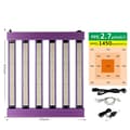 Miniatyrbild 1 av 2: Fullspektrum LED-växtljus, 200W/300W effekt, dimmer med rattfunktion,300W