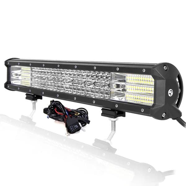 LED-arbetsljusstång, 9D-teknik, för offroad-bruk, 20 tum 510W med tråd