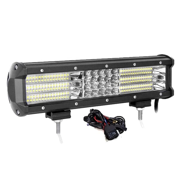 LED-arbetsljusstång, 9D-teknik, för offroad-bruk, 12 tum 330W med tråd