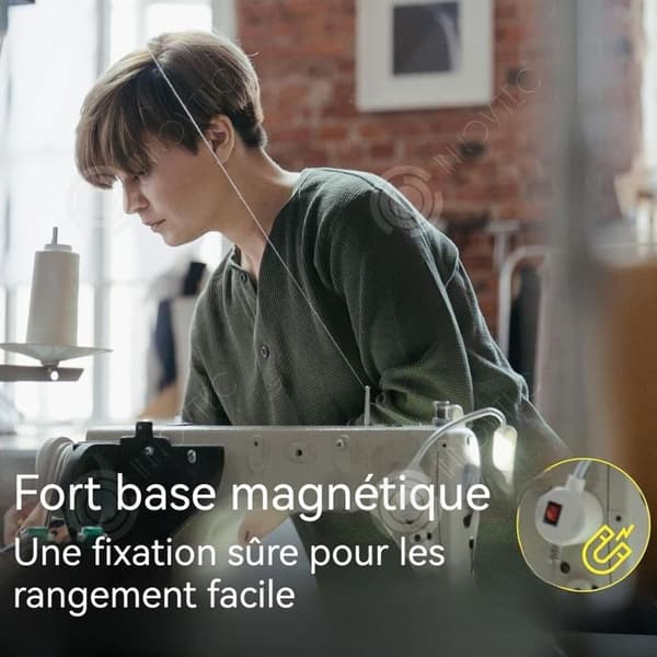 INN Lampa LED 30 ljuspärlor 2W kabel på 1,4m lång med magnetisk bas lampa för symaskin industriell symaskin