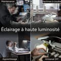Miniatyrbild 4 av 4: INN Lampa LED 30 ljuspärlor 2W kabel på 1,4m lång med magnetisk bas lampa för symaskin industriell symaskin