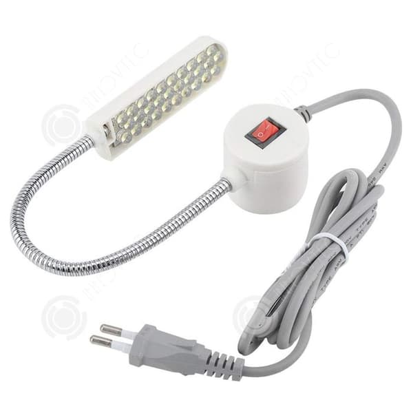 INN Lampa LED 30 ljuspärlor 2W kabel på 1,4m lång med magnetisk bas lampa för symaskin industriell symaskin