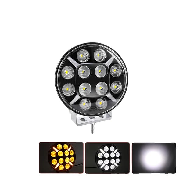 LED Arbejdslampe, 7 tommer eller 9 tommer, 120W LED Effekt, IP68 Vandtæt,1PC 9inch Blinkende