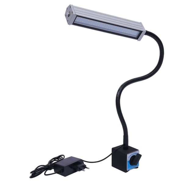 Magnetisk arbetslampa, 360° justerbar gås hals, 60 LED-perlor
